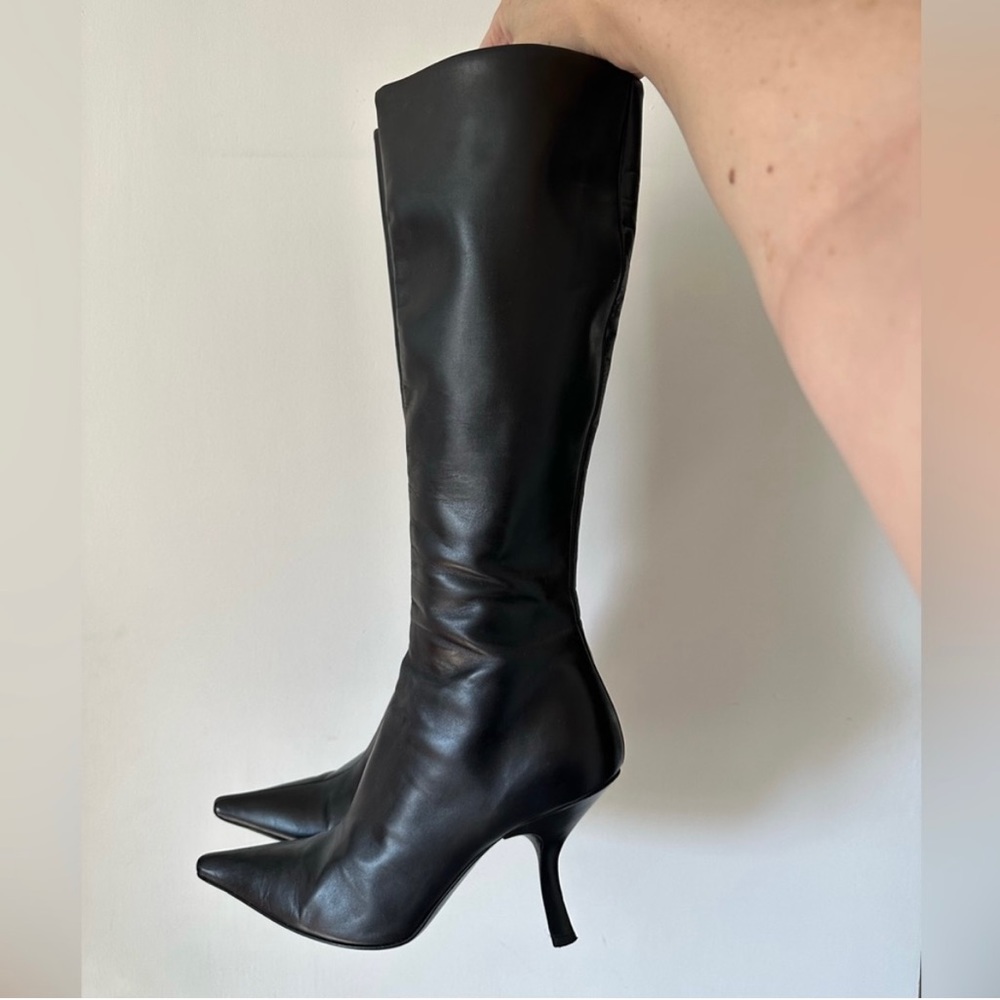Prada leather boots size 36.5